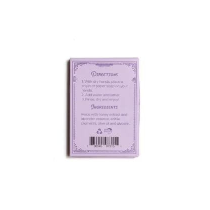 123 Farm Paper Soap Lavender Honey Scent - Image 2