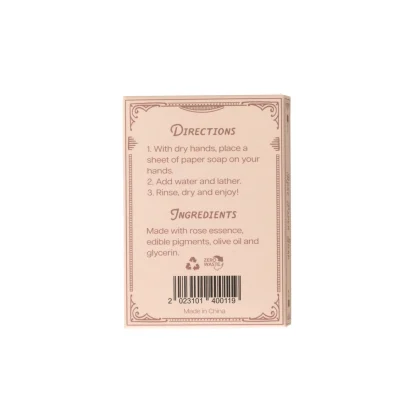 123 Farm Paper Soap Rose Scent - Image 2