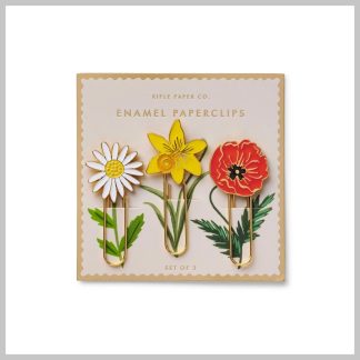 Rifle Paper Garden Study Enamel Paper Clip Set