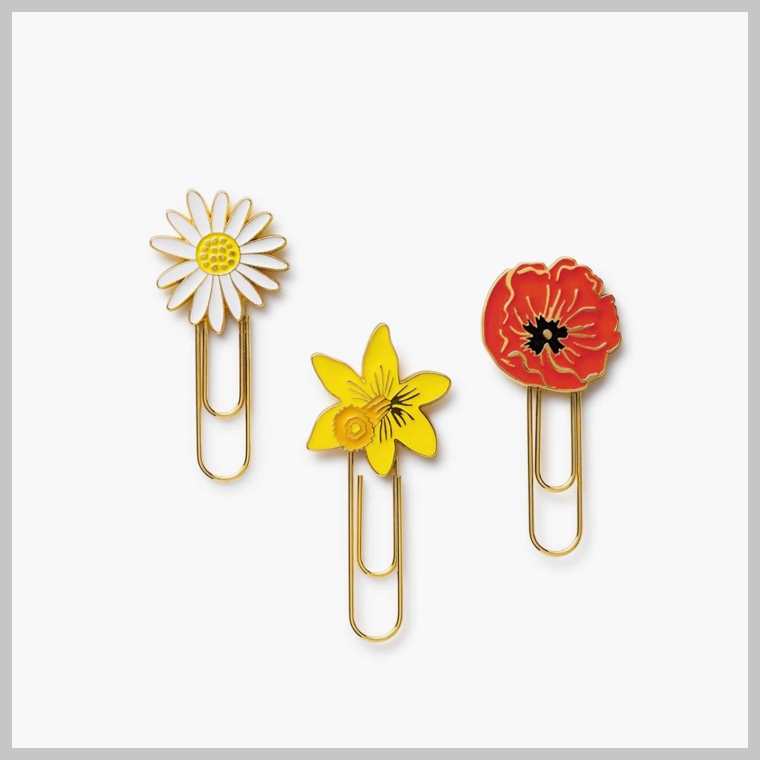 Rifle Paper Garden Study Enamel Paper Clip Set - Image 2