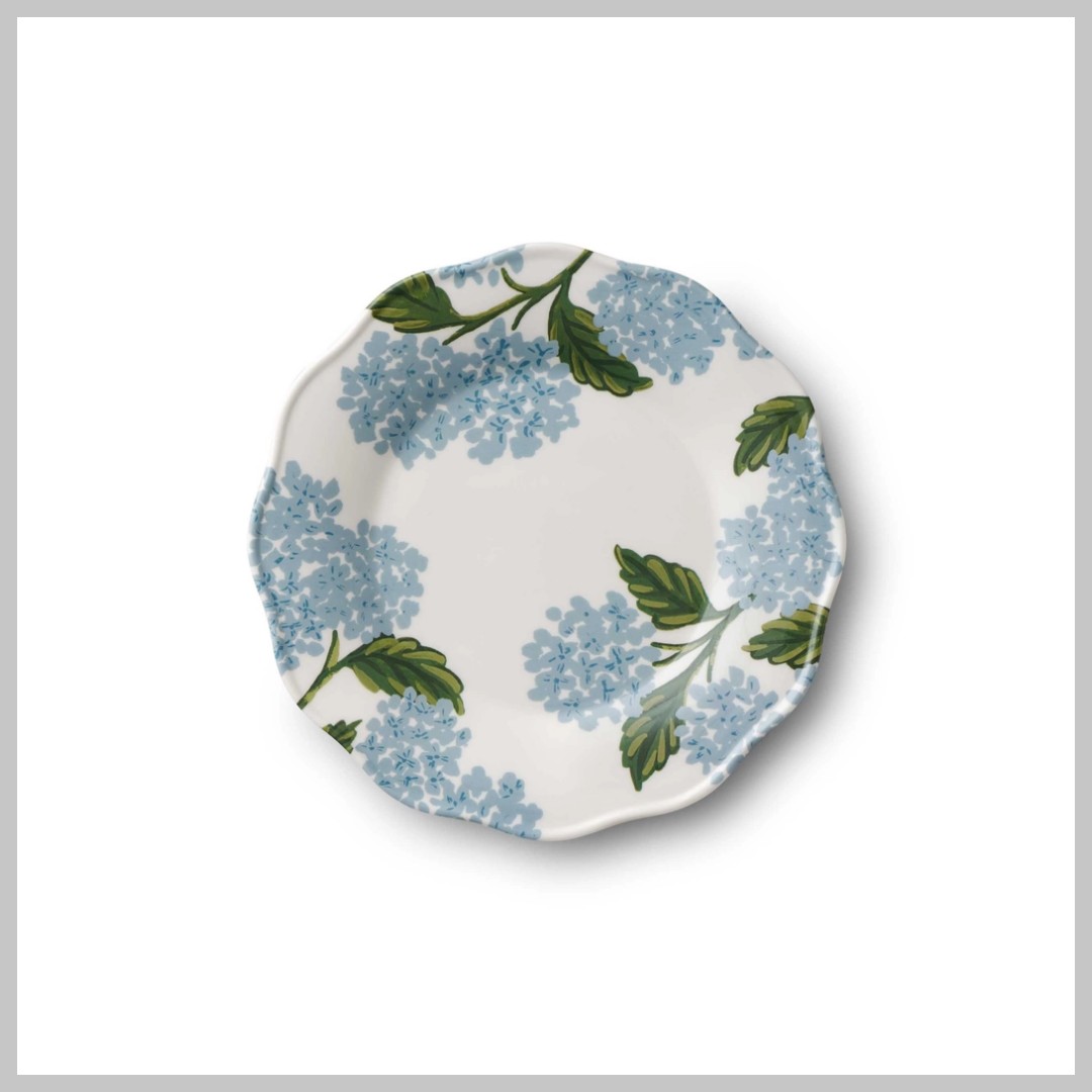 Rifle Paper Hydrangea Dessert Plates Set of 4