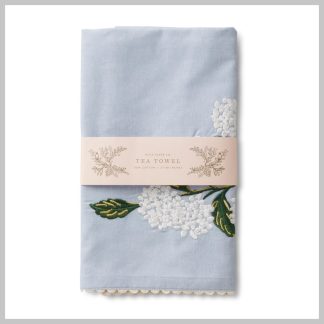 Rifle Paper Hydrangea Tea Towel