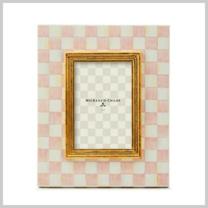 MacKenzie-Childs Rosy Check 4x6 Frame