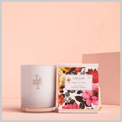Lollia Aways in Rose Boxed Perfumed Luminary