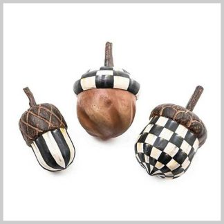 MacKenzie-Childs Fall Collection-Fall on the Farms Acorns-Set of 3