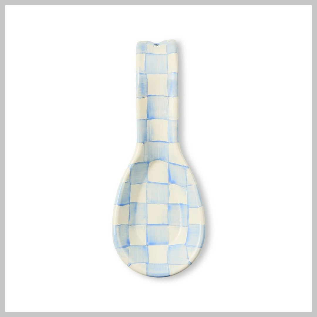 MacKenzie-Childs Sky Check Spoon Rest - Image 3