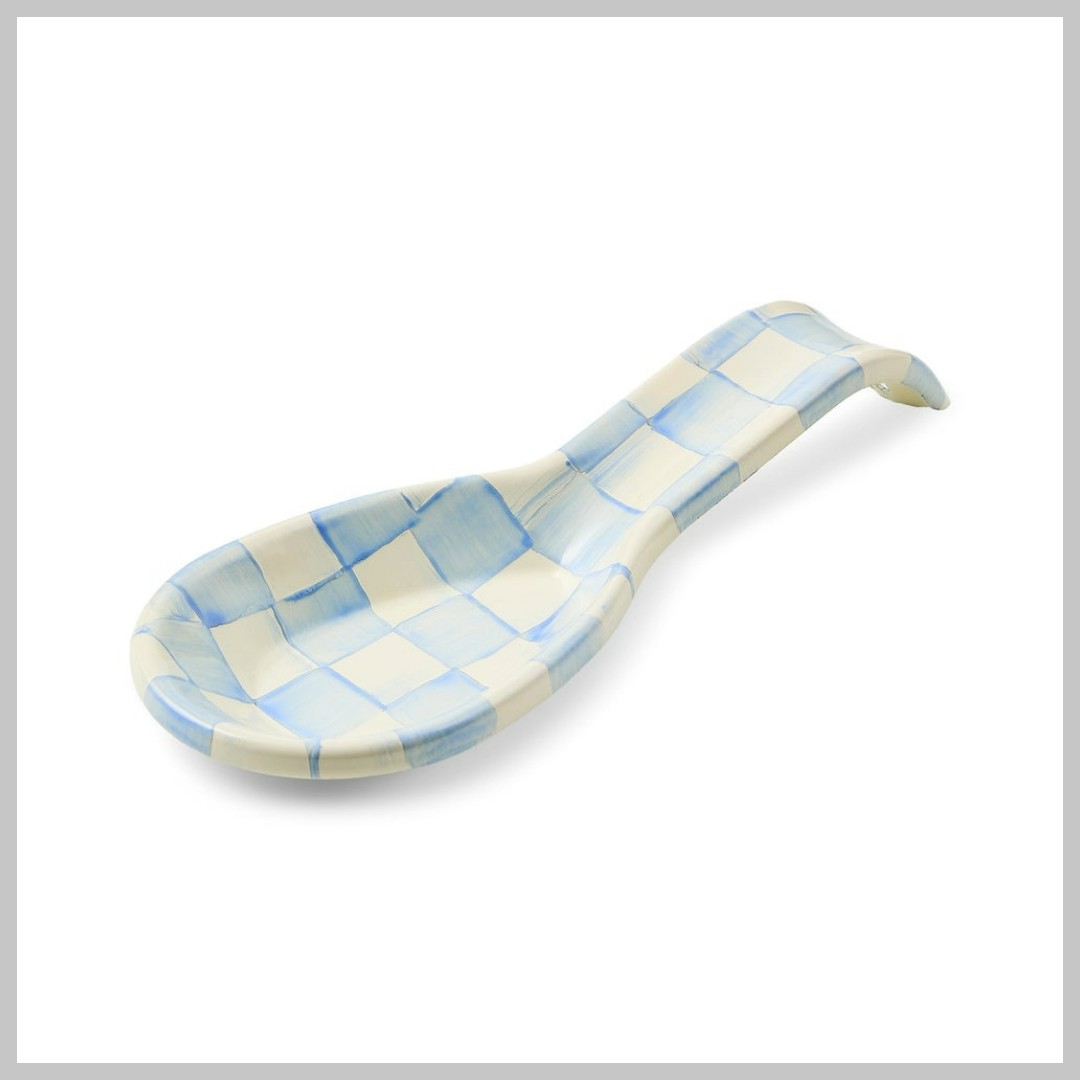 MacKenzie-Childs Sky Check Spoon Rest
