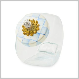 MacKenzie-Childs Sweets Jar With Sky Check Lid