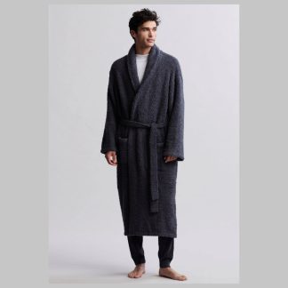 Barefoot Dreams CozyChic Adult Robe-Slate Blue