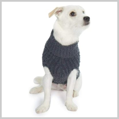 Barefoot Dreams CozyChic Slate Blue Pet Sweater-Large