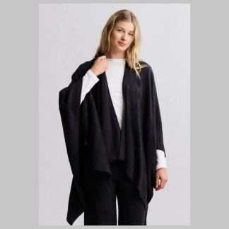 Barefoot Dreams CozyChic Weekend Wrap-Black