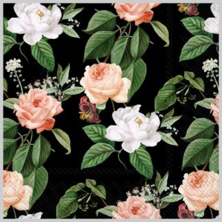 Boston International Jorina Black Lunch Napkins