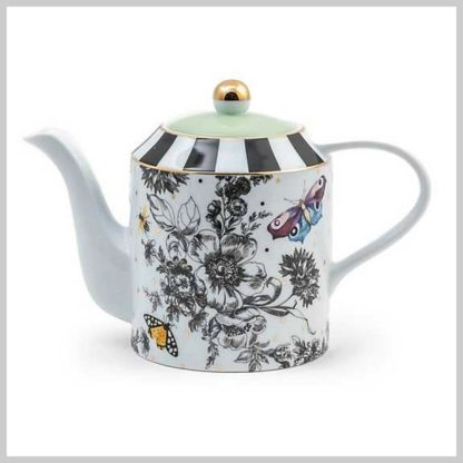 MacKenzie-Childs Butterfly Toile Teapot