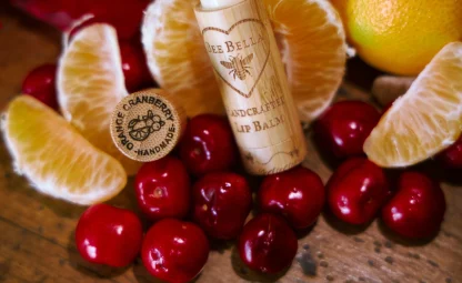 Bee Bella Orange Cranberry Lip Balm - Image 2