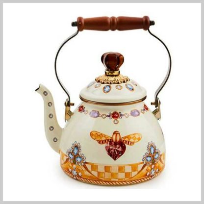 MacKenzie-Childs 2 Qt Tea Kettle-Queen Bee