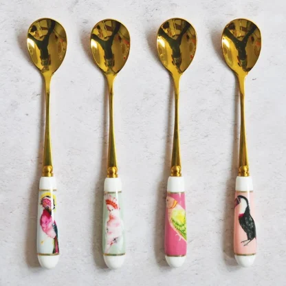 Yvonne Ellen - Birds Teaspoons, Set of 4