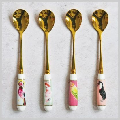 Yvonne Ellen - Birds Teaspoons, Set of 4