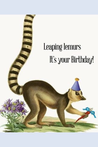 Birthday - P. Flynn Designs "Leaping Lemurs It's Your Birthday!"