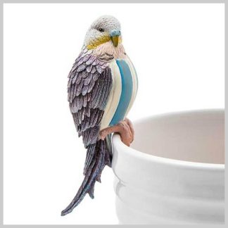 MacKenzie-Childs Parakeet Pot Climber Blue