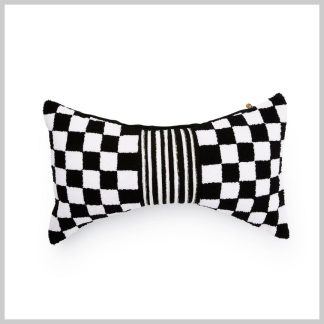 MacKenzie-Childs Courtly Check Bow Throw Pillow