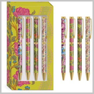 Punch Studio Boxed Pens-Green Floral