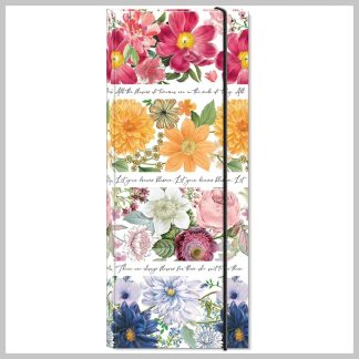 Punch Studio Bungee Notefolio-Floral Stripe