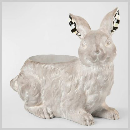 MacKenzie-Childs Naturals Resting Rabbit Planter