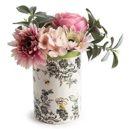 MacKenzie-Childs Butterfly Toile Vase-Short - Image 3