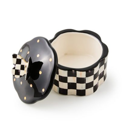 MacKenzie-Childs Trinket Box, Butterfly Check - Image 3