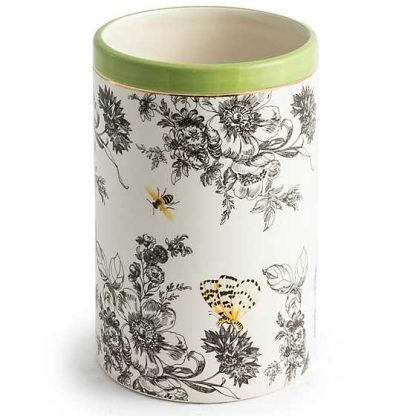 MacKenzie-Childs Butterfly Toile Vase-Short - Image 2