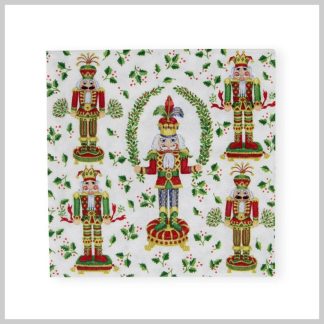 Caspari Holiday Nutcracker Christmas Cocktail Napkins