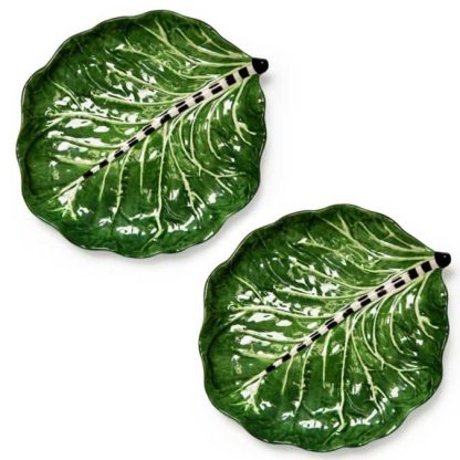 MacKenzie-Childs Cabbage Plates Set of 2