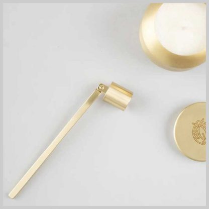 Candlefish - Engraved Brushed Gold Snuffer