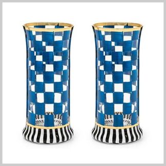 MacKenzie-Childs Carnival Royal-Highball Set of 2