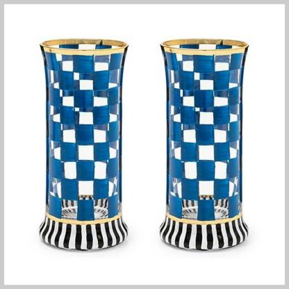 MacKenzie-Childs Carnival Royal-Highball Set of 2
