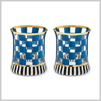 MacKenzie-Childs Carnival Royal-Tumbler Set of 2