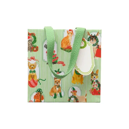 Caspari Gift Bag Presenting Pets-Small - Image 2