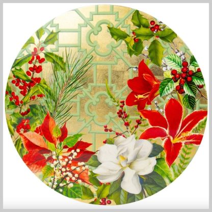 Caspari Christmas Garden Placemat