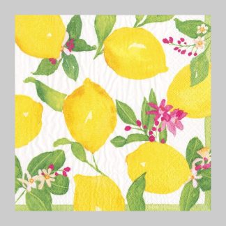 Caspari Limoncello Cocktail Napkins