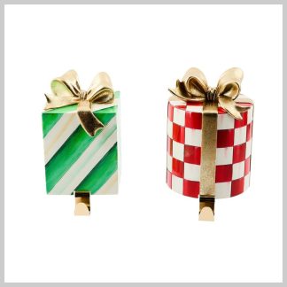 MacKenzie-Childs Check It Out Gift Stocking Holders