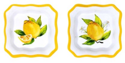 Le Cadeaux Mini Cond Bowls, Lemons-Set of 2