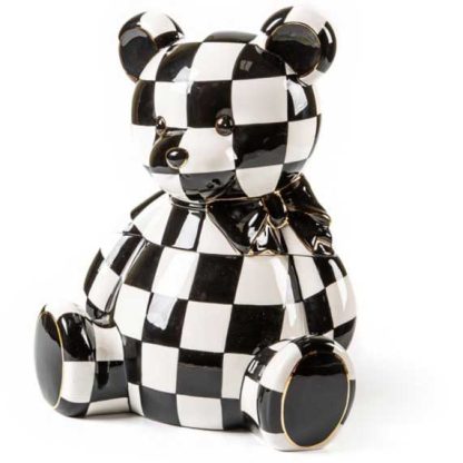 MacKenzie-Childs Holiday- Courtly Bear Cookie Jar