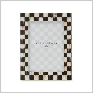 MacKenzie-Childs Courtly Check Silver Plated 5x7 Frame