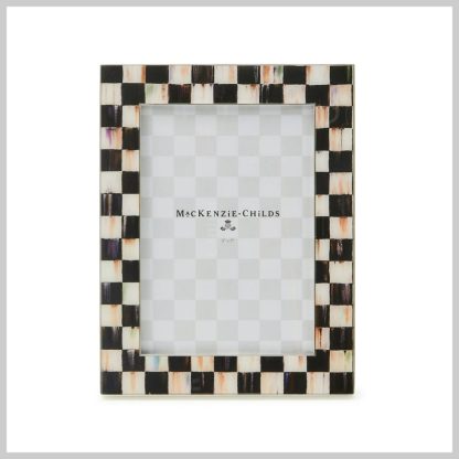 MacKenzie-Childs Courtly Check Silver Plated 5x7 Frame
