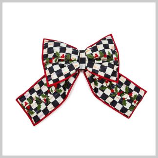 MacKenzie-Childs Courtly Check Holly Bow