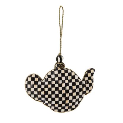 MacKenzie-Childs Holiday- Beaded Ornament- Teapot - Image 2