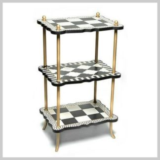 MacKenzie-Childs Courtly Three Tier Table
