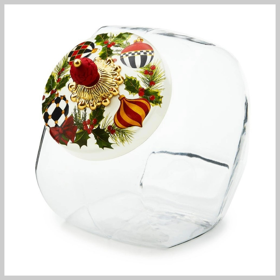 MacKenzie-Childs Deck The Halls Cookie Jar