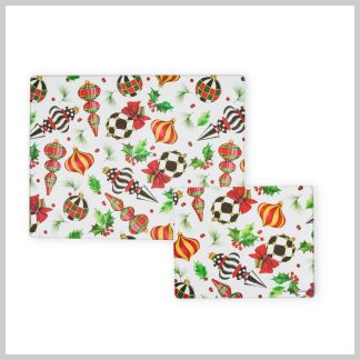 MacKenzie-Childs Deck The Halls Cutting Boards Set of 2