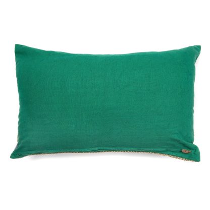 MacKenzie-Childs Deck The Halls Red Lumbar Pillow - Image 3
